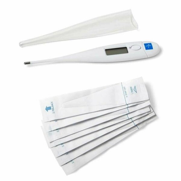 Medline 30-Second Oral Digital Stick Thermometer, White MDS9928